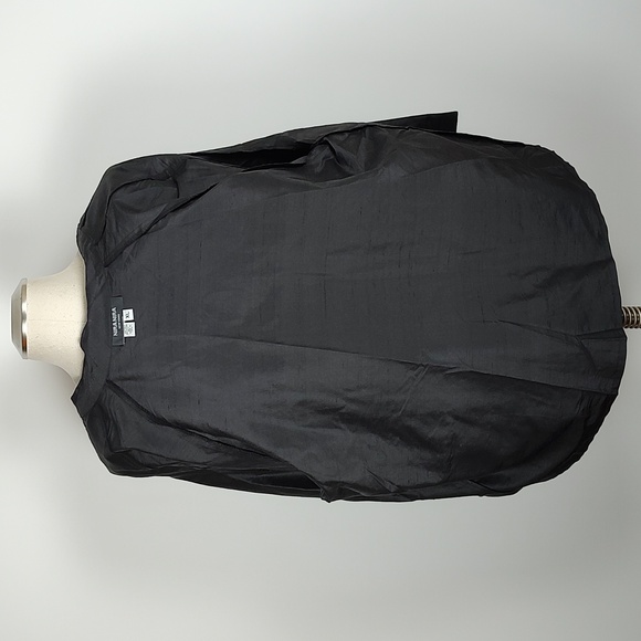 EUC VTG 100% Silk Nira Nira NY Designer Black 2-Piece Suit Embroidered Size XL - Picture 13 of 16